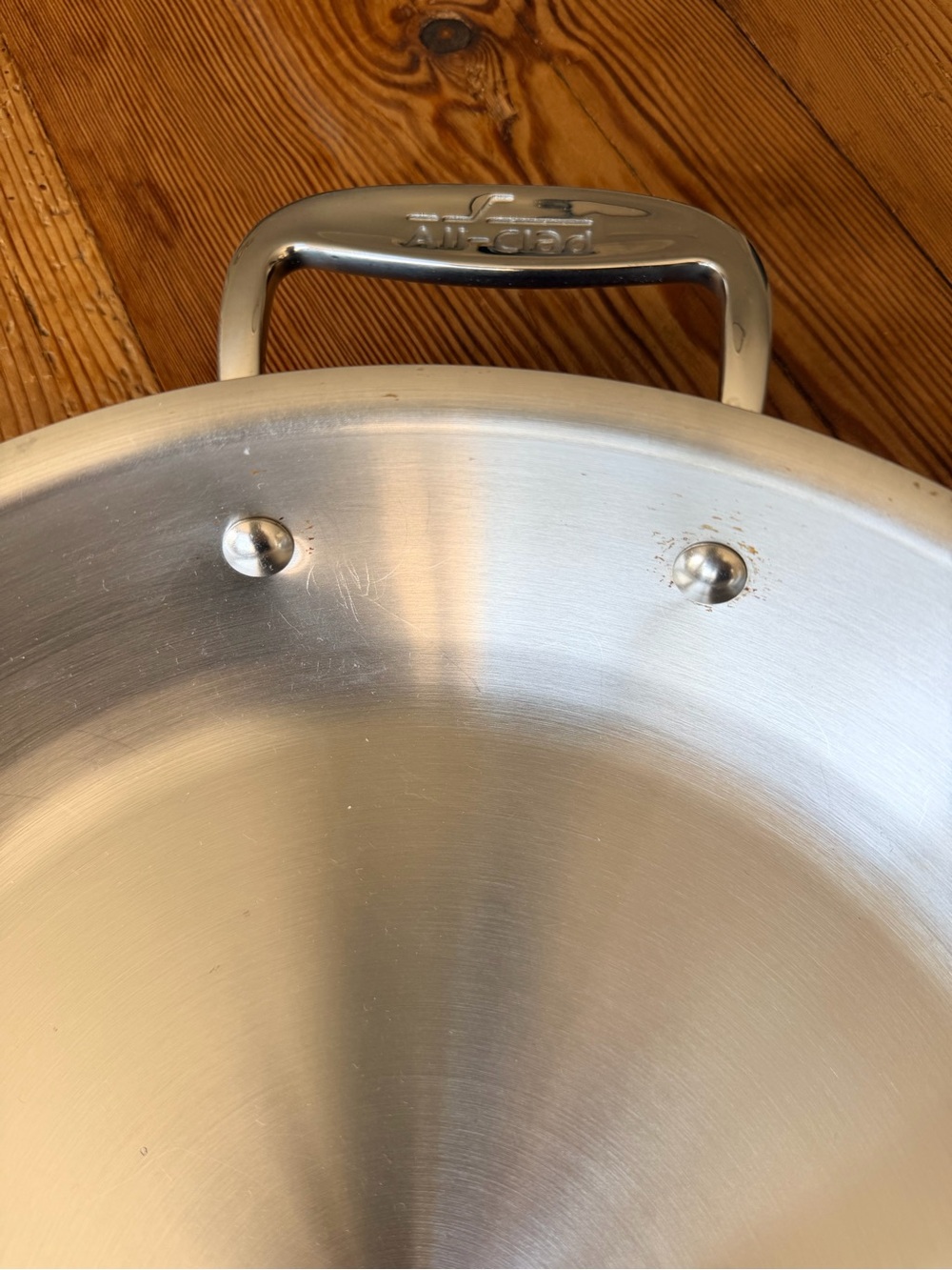 All-Clad Stainless Steel Fry Pan - Polished Silver - Picture 3 of 4